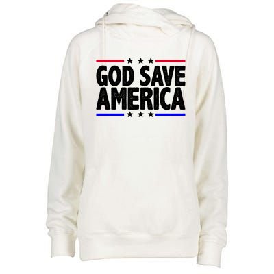 God Save America Political Election Womens Funnel Neck Pullover Hood