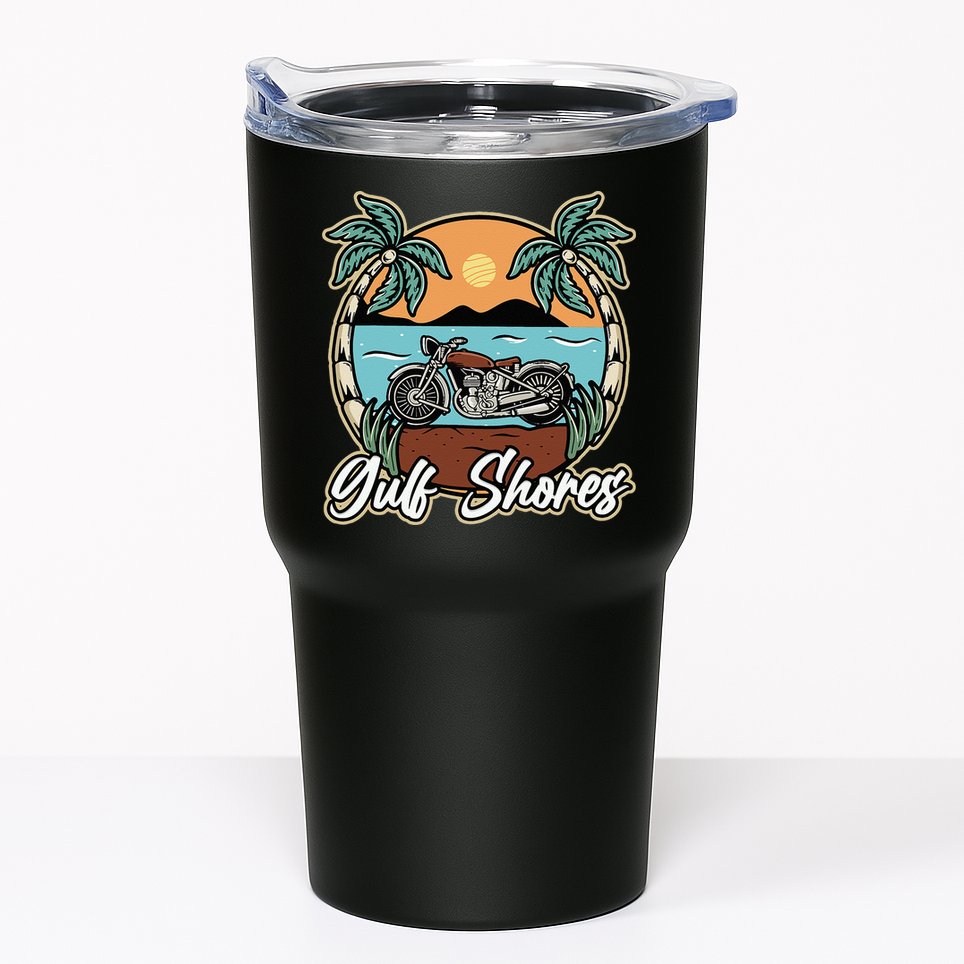 Gulf Shores Alabama AL Vintage Vacation Trip Orange Beach Tumbler