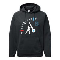 Gas Station Attendant Gas Pump Gasoline Fuel Performance Fleece Hoodie