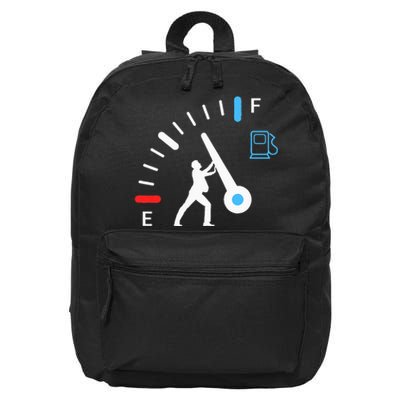 Gas Station Attendant Gas Pump Gasoline Fuel 16 in Basic Backpack