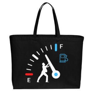 Gas Station Attendant Gas Pump Gasoline Fuel Cotton Canvas Jumbo Tote