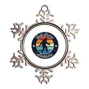 Gulf Shores Alabama Sasquatch Metallic Star Ornament