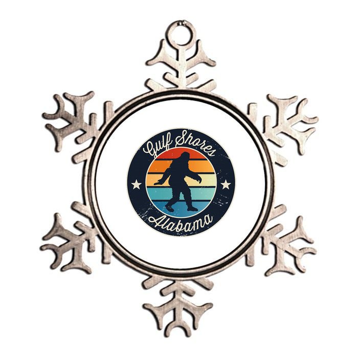 Gulf Shores Alabama Sasquatch Metallic Star Ornament