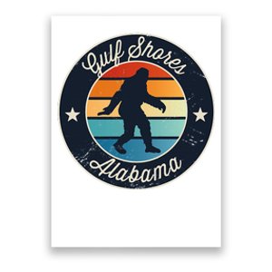 Gulf Shores Alabama Sasquatch Poster