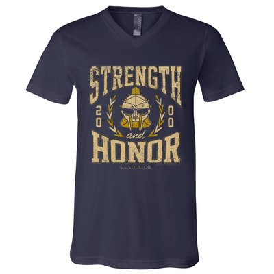 Gladiator Strength And Honor V-Neck T-Shirt