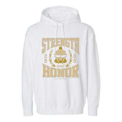 Gladiator Strength And Honor Garment-Dyed Fleece Hoodie