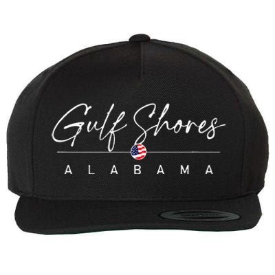 Gulf Shores Alabama Wool Snapback Cap