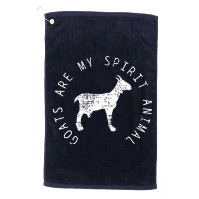 Goats Spirit Animal Farmer Platinum Collection Golf Towel