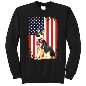 German Shepherd American Flag Shirts Independence 4th Of July Sweatshirt