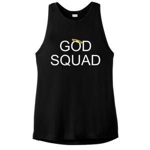 God Squad Angel Halo Ladies PosiCharge Tri-Blend Wicking Tank