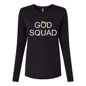 God Squad Angel Halo Womens Cotton Relaxed Long Sleeve T-Shirt