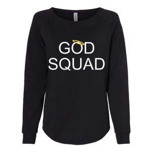 God Squad Angel Halo Womens California Wash Sweatshirt