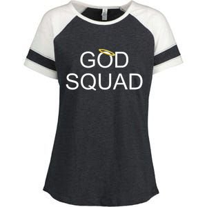 God Squad Angel Halo Enza Ladies Jersey Colorblock Tee