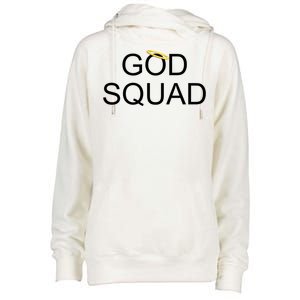 God Squad Angel Halo Womens Funnel Neck Pullover Hood