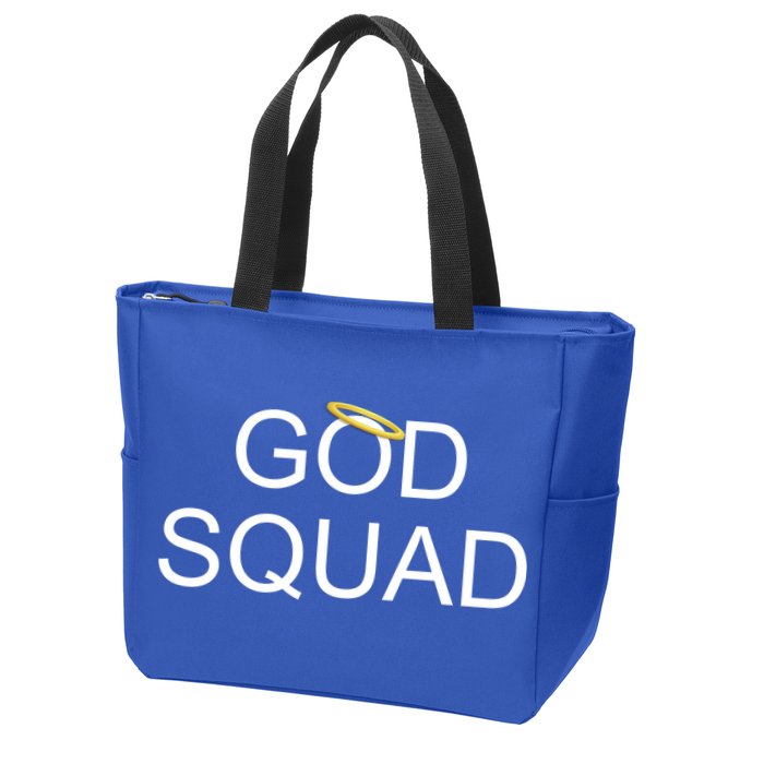 God Squad Angel Halo Zip Tote Bag