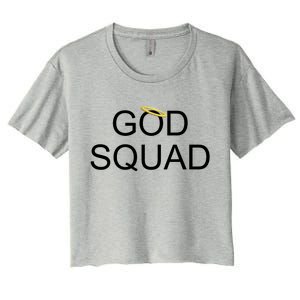 God Squad Angel Halo Women's Crop Top Tee