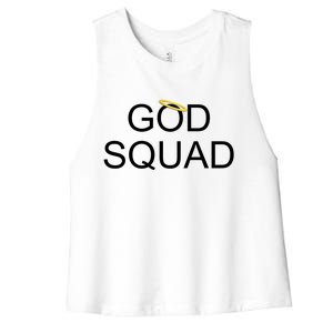 God Squad Angel Halo Women's Racerback Cropped Tank