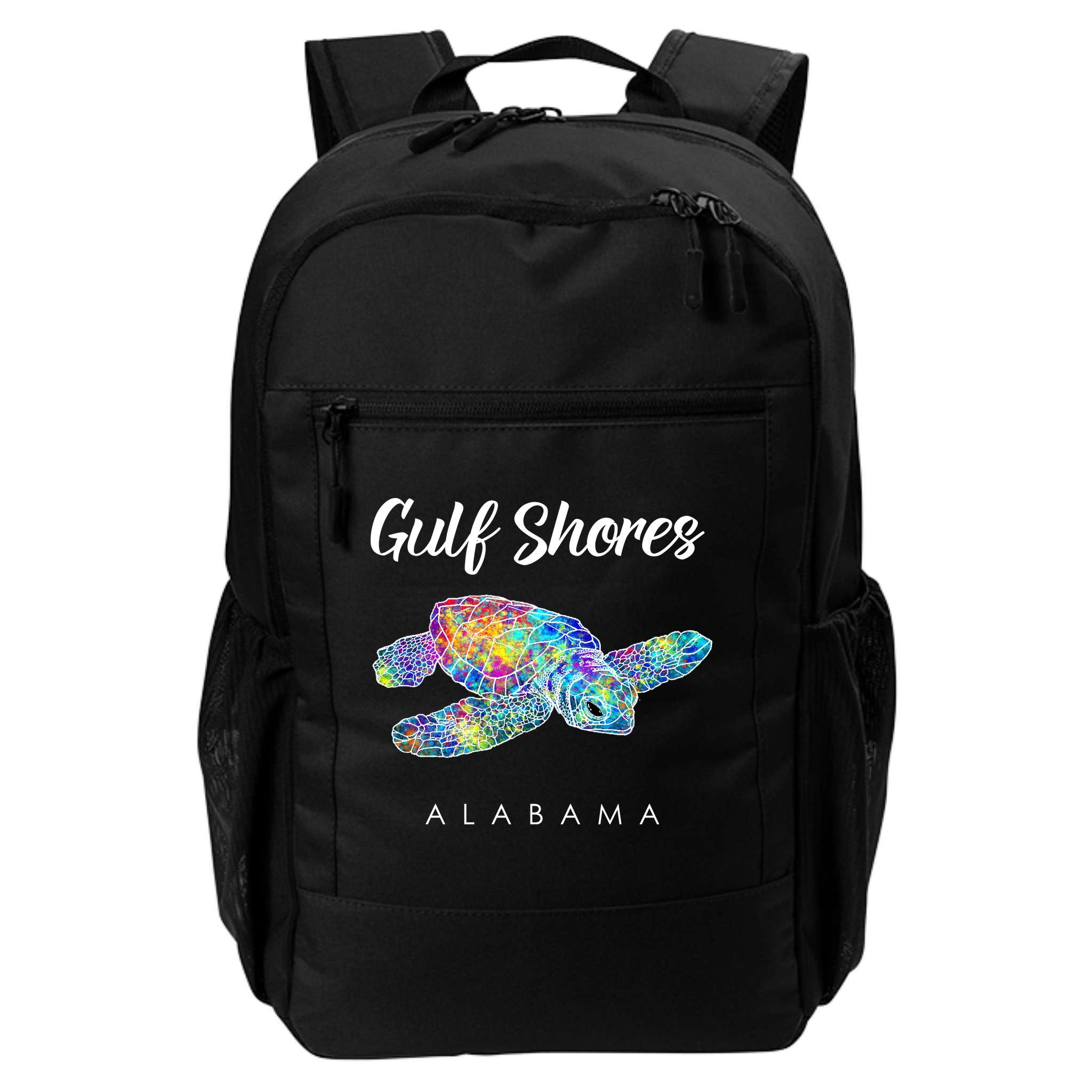 Gulf Shores Alabama Watercolor Sea Turtle Backpack