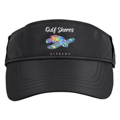 Gulf Shores Alabama Watercolor Sea Turtle Adult Drive Performance Visor