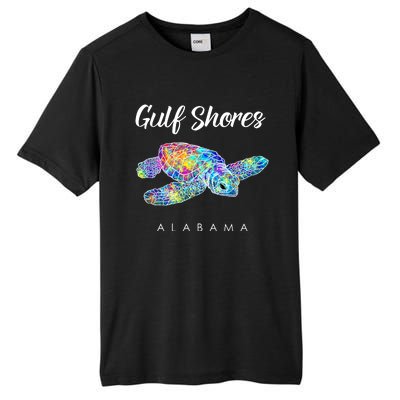 Gulf Shores Alabama Watercolor Sea Turtle Tall Fusion ChromaSoft Performance T-Shirt