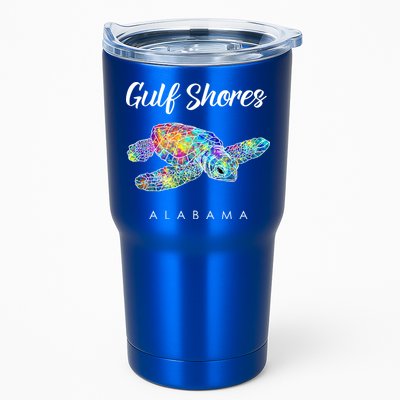 Gulf Shores Alabama Watercolor Sea Turtle Tumbler