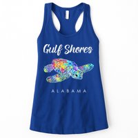 Gulf Shores Alabama Watercolor Sea Turtle Womens Tank Top
