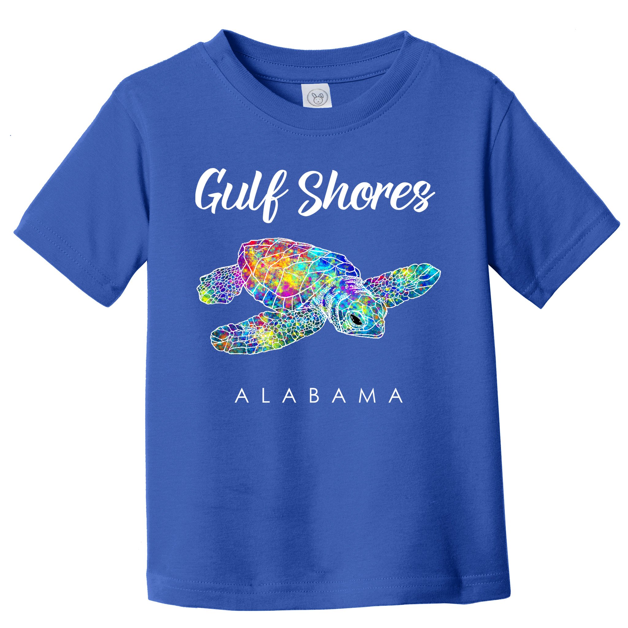 Gulf Shores Alabama Watercolor Sea Turtle Toddler T-Shirt