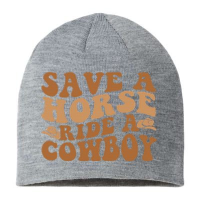 Groovy Save A Horse Ride A Cowboy Sustainable Beanie