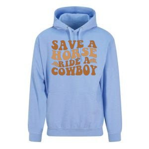 Groovy Save A Horse Ride A Cowboy Unisex Surf Hoodie