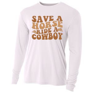 Groovy Save A Horse Ride A Cowboy Cooling Performance Long Sleeve Crew