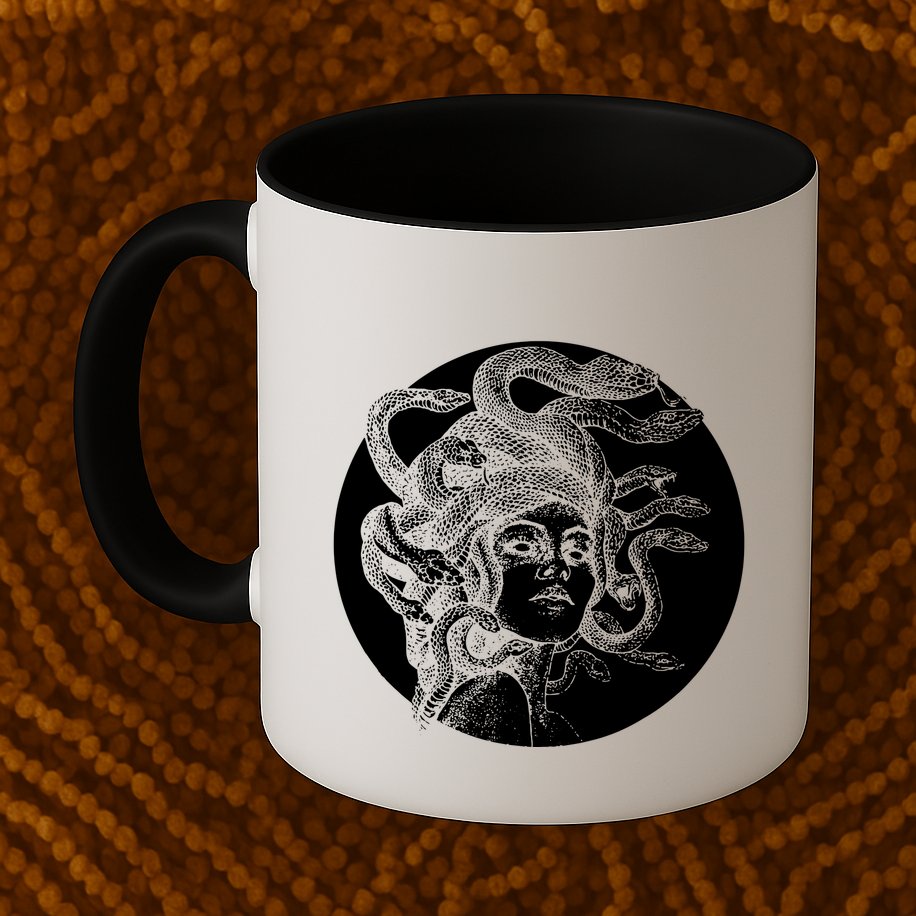 Greek Snakes Ancient Greece Mythology Gothic Goddess Mug