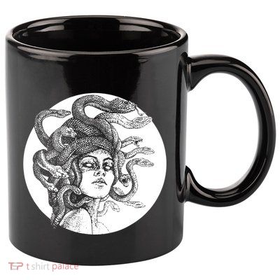 Greek Snakes Ancient Greece Mythology Gothic Goddess 11oz C Handle Ceramic Mug