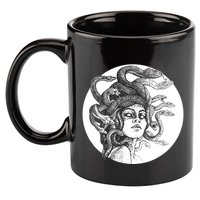 Greek Snakes Ancient Greece Mythology Gothic Goddess 11oz C Handle Ceramic Mug