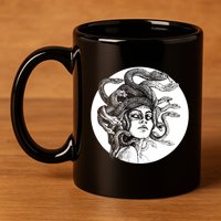 Greek Snakes Ancient Greece Mythology Gothic Goddess 11oz C Handle Ceramic Mug