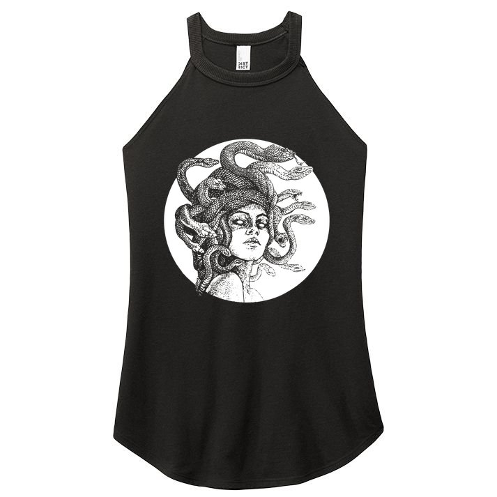 Greek Snakes Ancient Greece Mythology Gothic Goddess Women's Perfect Tri Rocker Tank