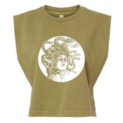Greek Snakes Ancient Greece Mythology Gothic Goddess Garment-Dyed Women's Muscle Tee