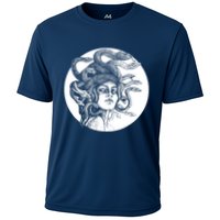 Greek Snakes Ancient Greece Mythology Gothic Goddess Cooling Performance Crew T-Shirt
