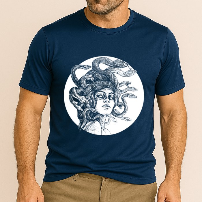 Greek Snakes Ancient Greece Mythology Gothic Goddess Cooling Performance Crew T-Shirt