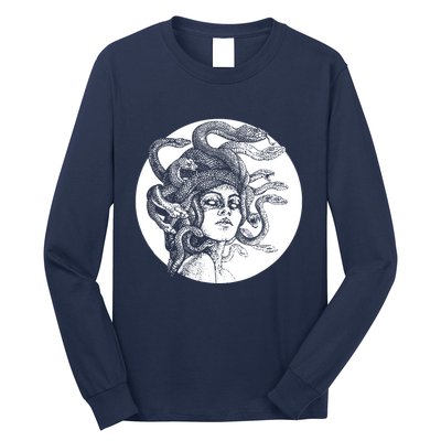 Greek Snakes Ancient Greece Mythology Gothic Goddess Long Sleeve Shirt