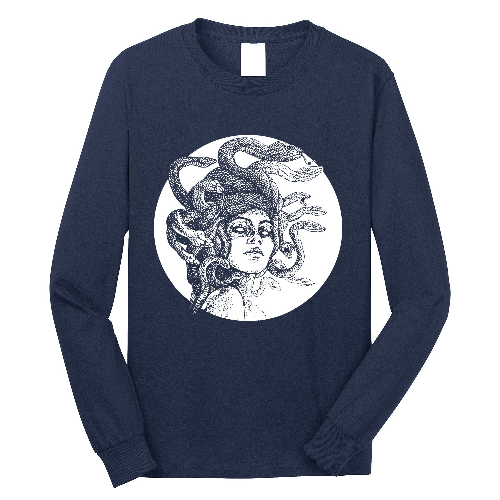 Greek Snakes Ancient Greece Mythology Gothic Goddess Long Sleeve Shirt