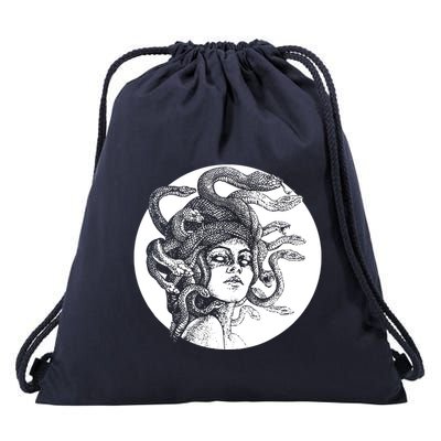 Greek Snakes Ancient Greece Mythology Gothic Goddess Drawstring Bag