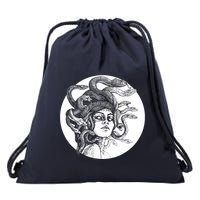 Greek Snakes Ancient Greece Mythology Gothic Goddess Drawstring Bag