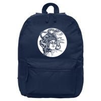 Greek Snakes Ancient Greece Mythology Gothic Goddess 16 in Basic Backpack