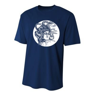 Greek Snakes Ancient Greece Mythology Gothic Goddess Youth Performance Sprint T-Shirt