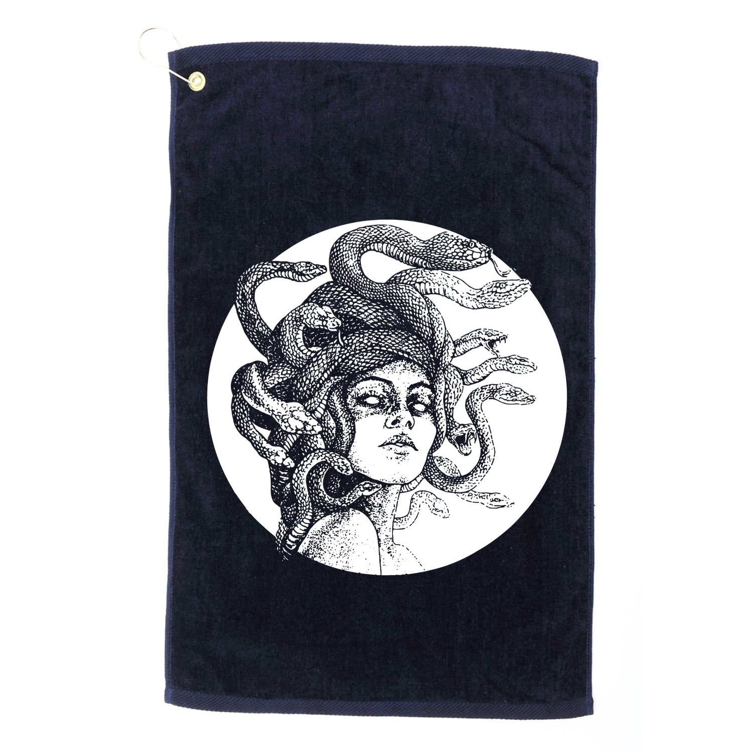 Greek Snakes Ancient Greece Mythology Gothic Goddess Golf Towel