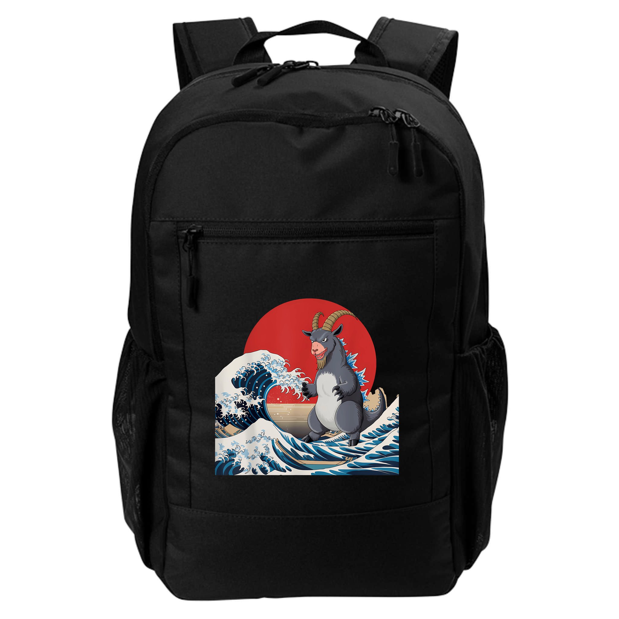 Goat Stuffed Animal Goat Costume Japanese Art Goatzilla Backpack