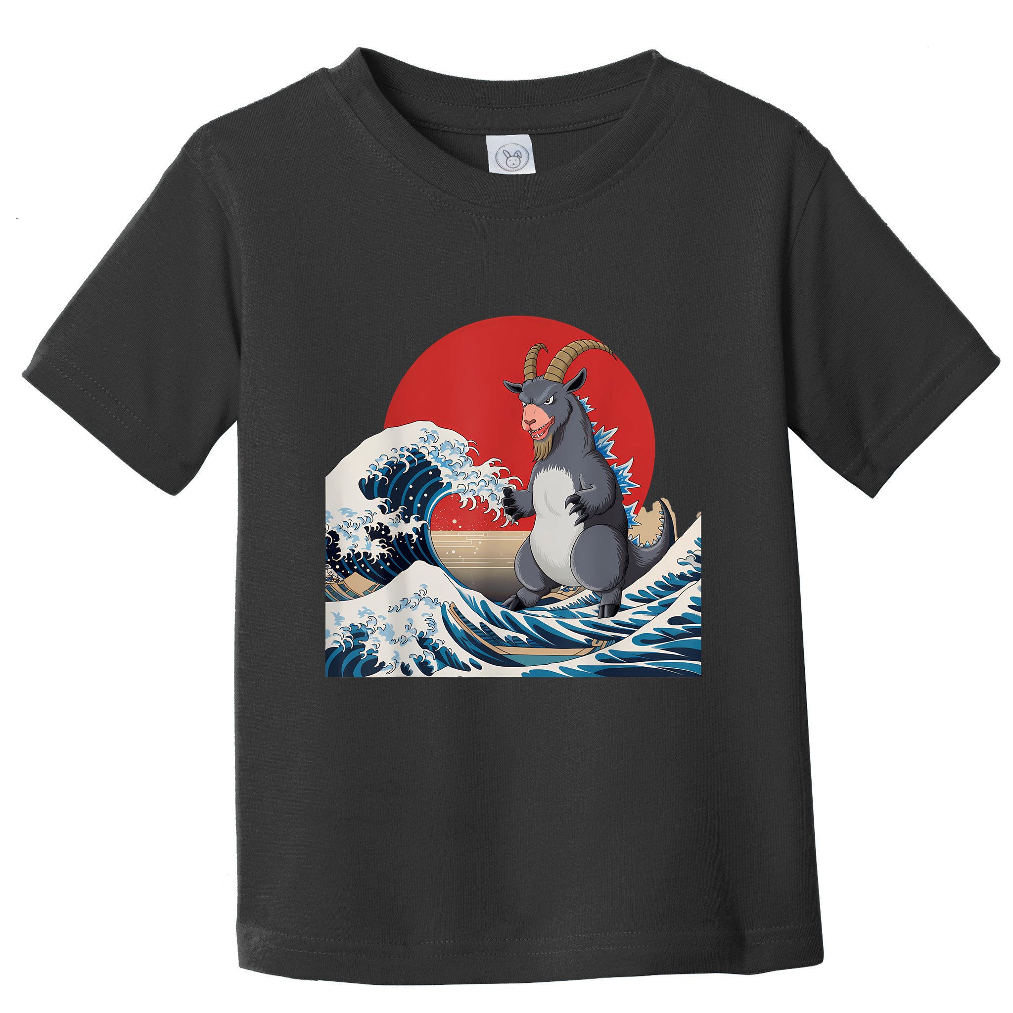 Goat Stuffed Animal Goat Costume Japanese Art Goatzilla Toddler T-Shirt