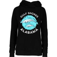 Gulf Shores Alabama Dolphin Lovers Womens Funnel Neck Pullover Hood