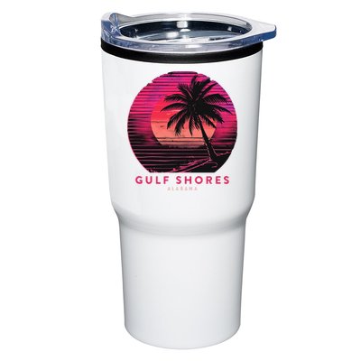 Gulf Shores Alabama Vintage Summer Vacation Retro Palm Trees Tumbler