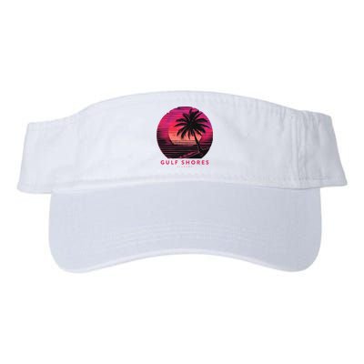 Gulf Shores Alabama Vintage Summer Vacation Retro Palm Trees Visor
